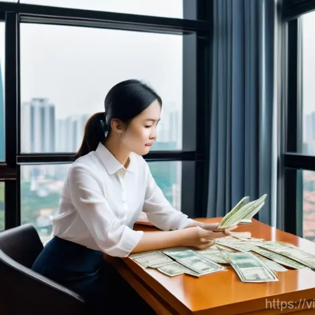 자산 정리 및 기업 투자의 상관관계 - **A Young Vietnamese Professional Building a Solid Financial Foundation**
A focused young Vietna...