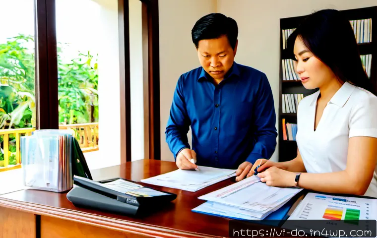 Home 17 자산 정리 시스템 구축의 성공 사례 - Photorealistic successful asset organization scene in a modern Vietnamese family home office, a conf...